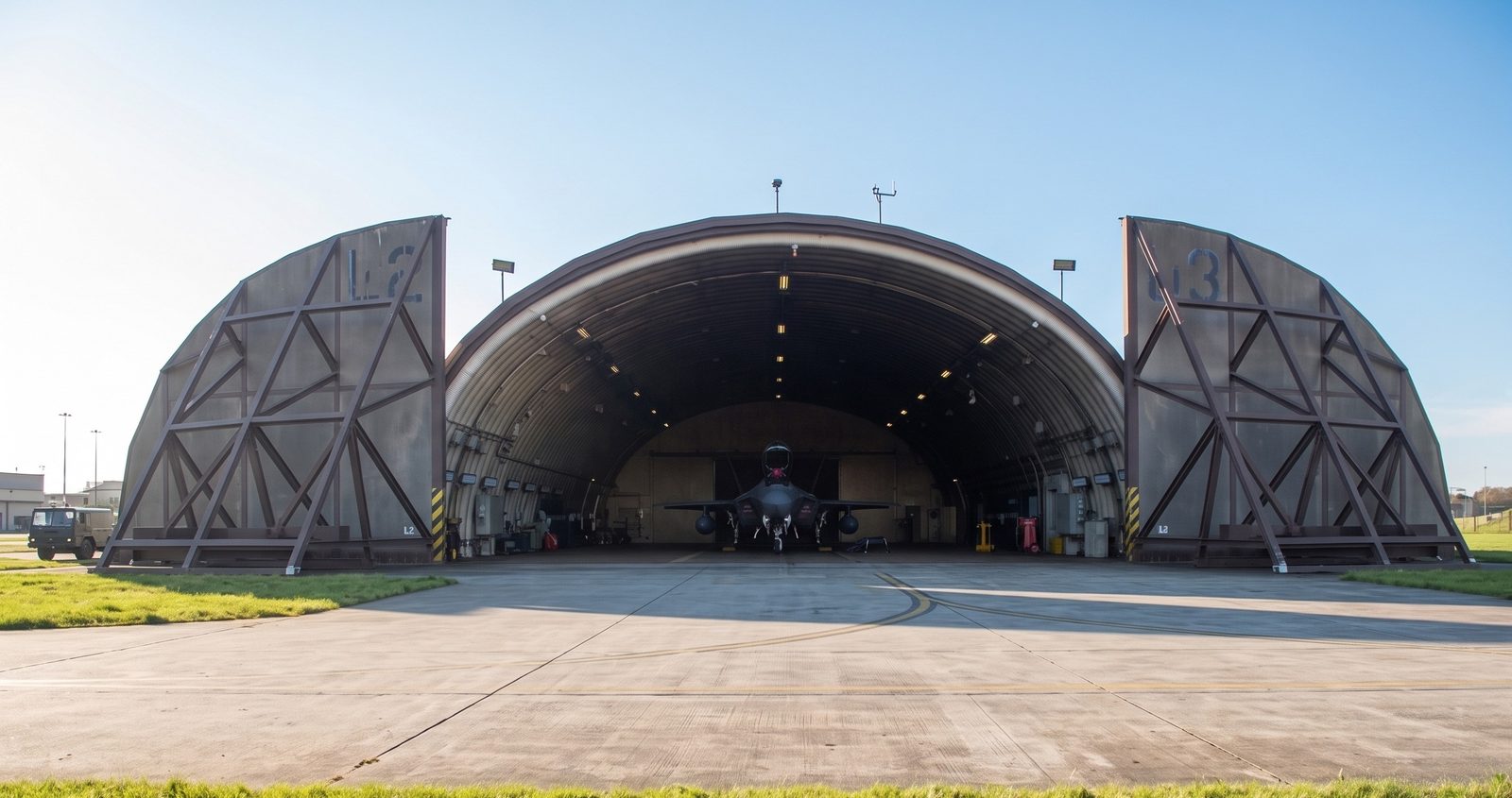 3rd-generation hardened aircraft shelter - Wonder Arch Liner 610×355